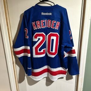 Reebok official NHL Chris Kreider Rangers jersey